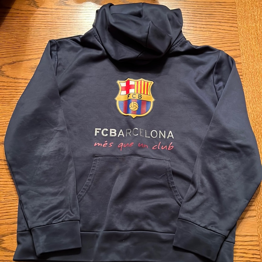 Soccer hoodie. Navy blue
